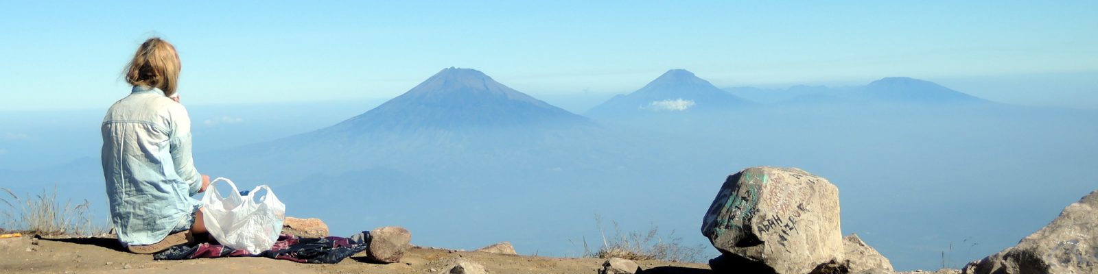 volcano love view from gunung merbabu